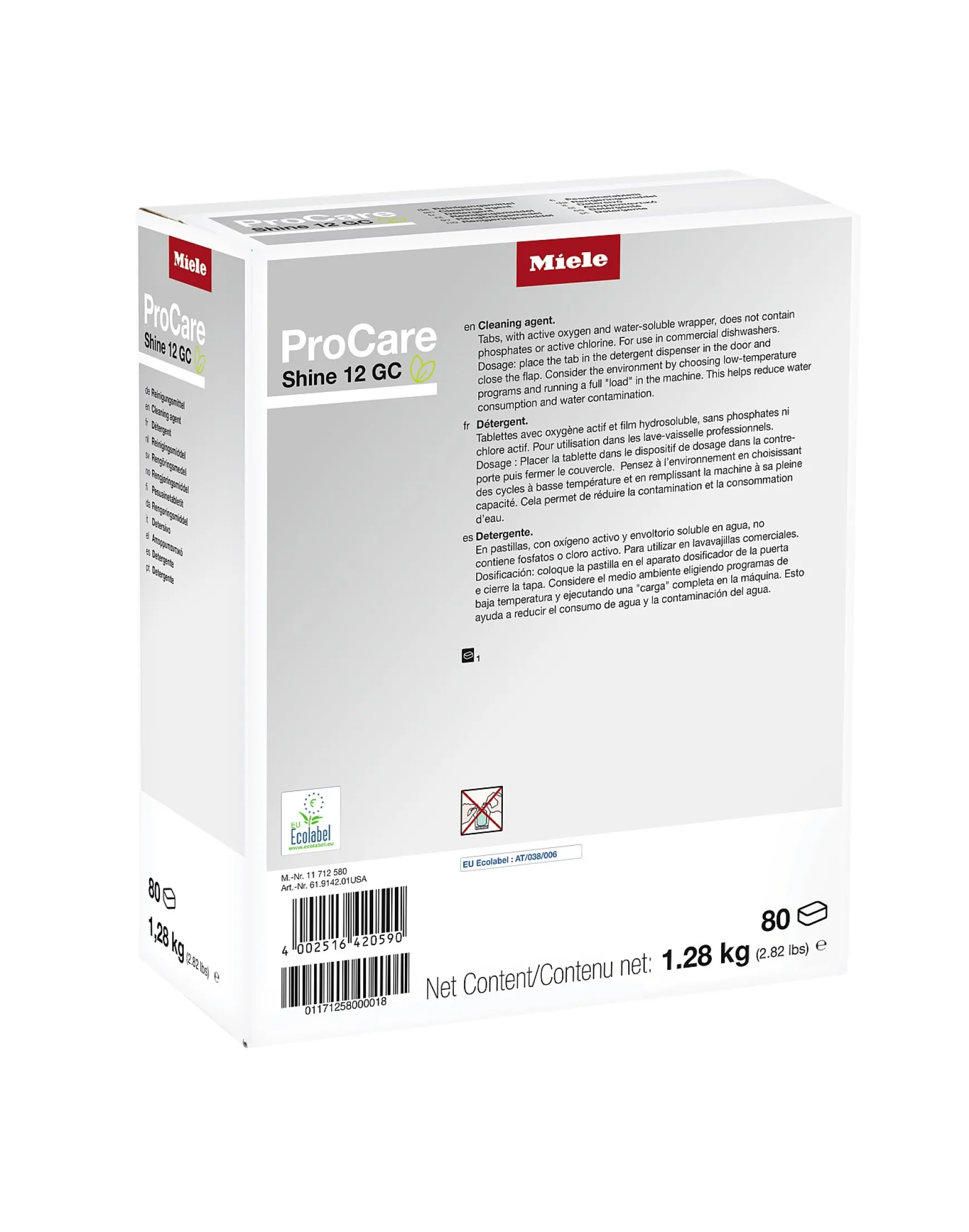 Miele 80 Waschmittel-Tabs- Professionelle Reinigungsmittel